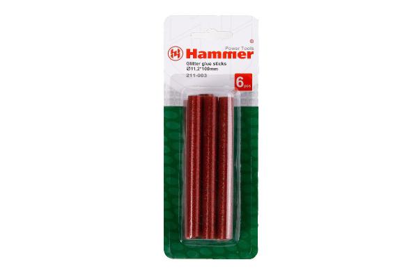 Стержни клеевые 11,2х100мм 6 шт Hammerflex